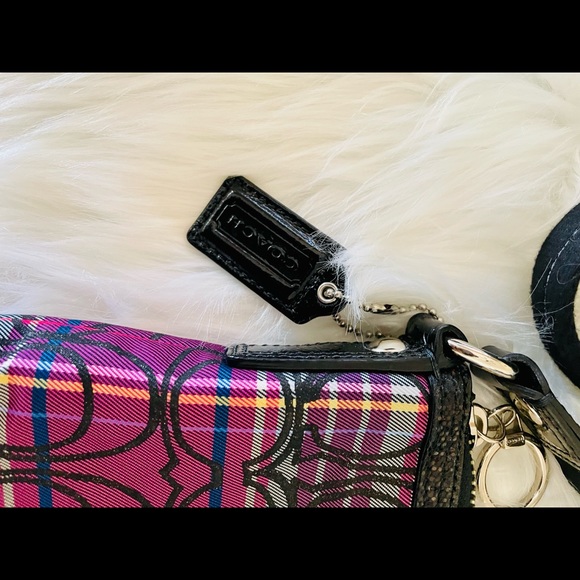 Coach Poppy Signature Tartan plaid crossbody handbag - Picture 4 of 7